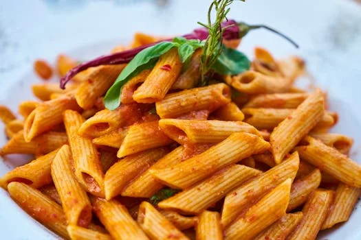 penne pasta tomato basil sauce fresh herbs